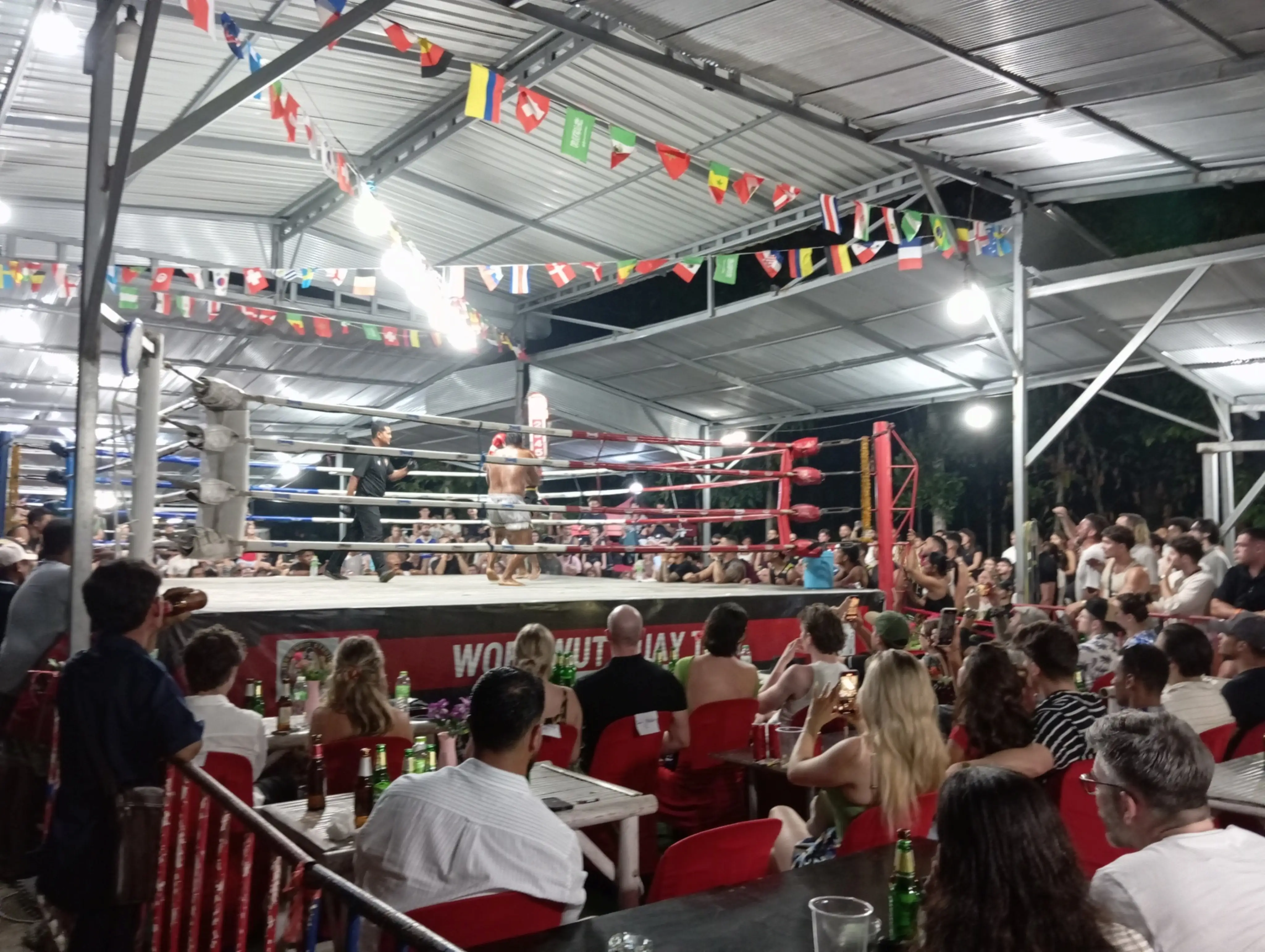 Muay Thai stadium in Koh Phangan — Jaroenrit Stadium Fight Night venue