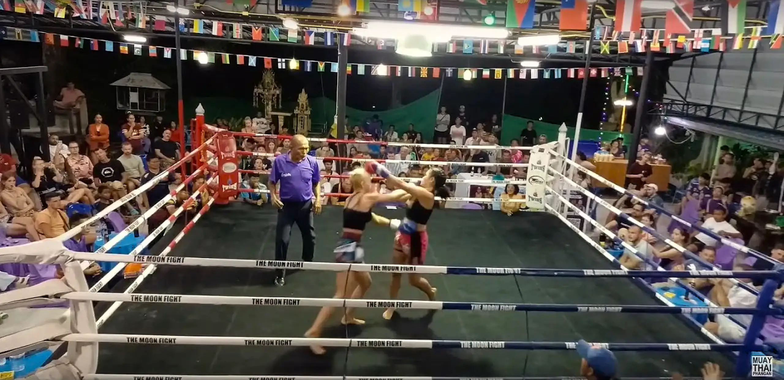 Muay Thai stadium in Koh Phangan — Moon Fight Stadium Fight Night venue