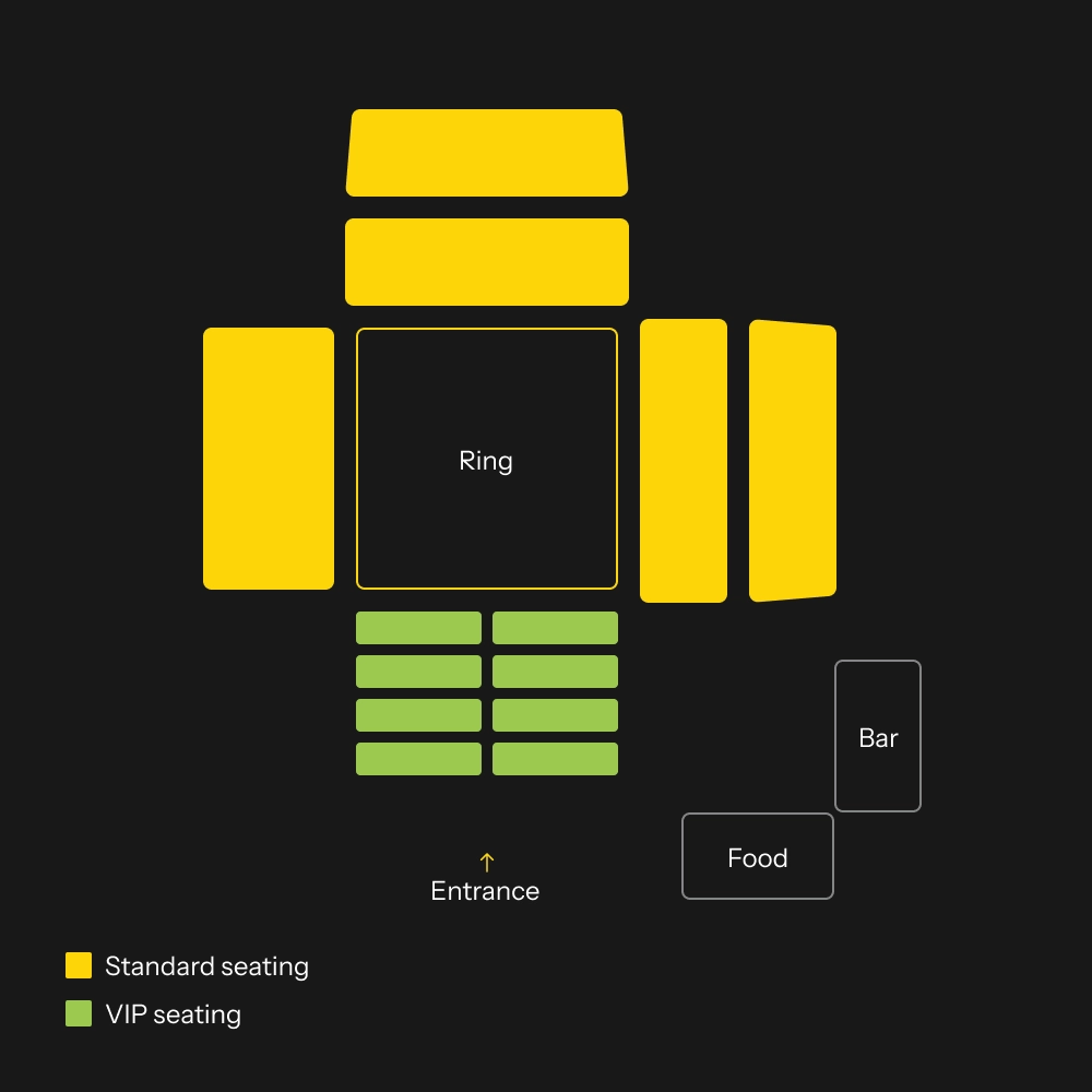 Jaroenrit Stadium seating plan, Koh Phangan