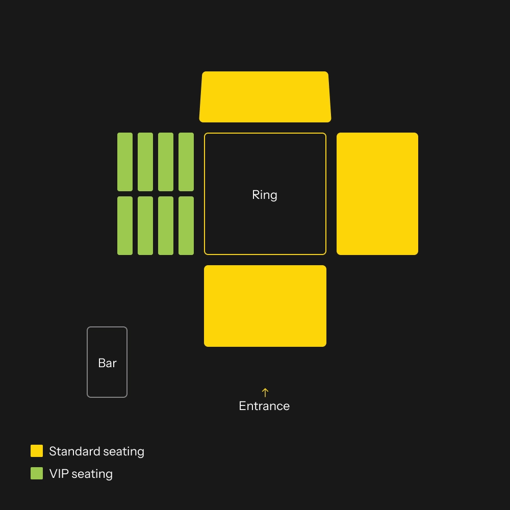 Moon Fight Stadium seating plan, Koh Phangan