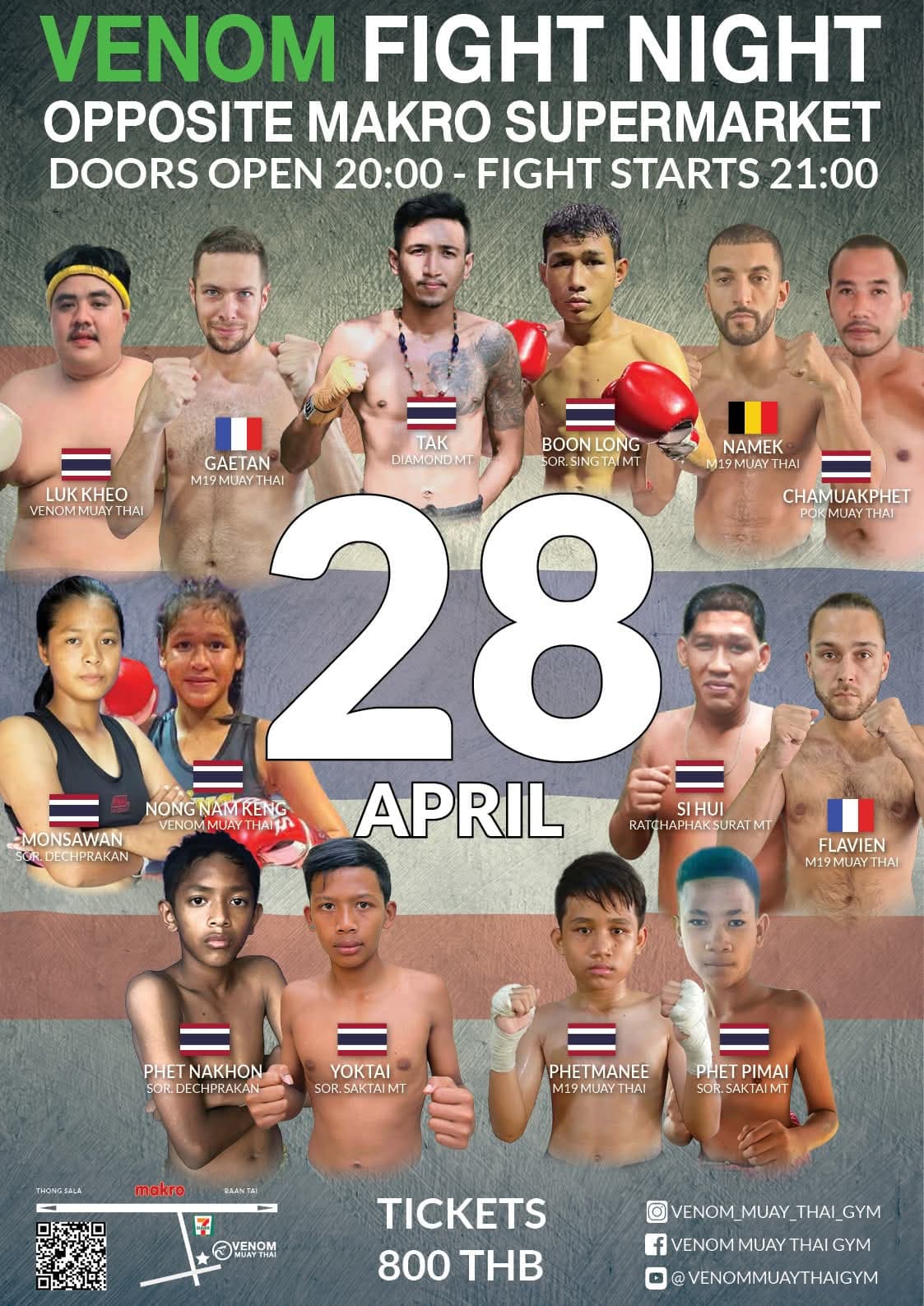 Fight night Venom Muay Thai Gym