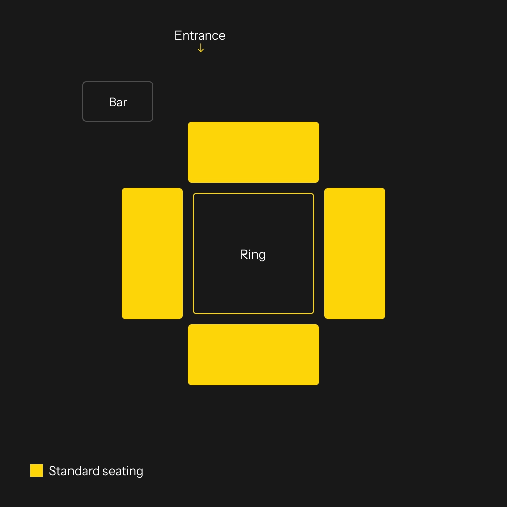 Haad Rin Arena seating plan, Koh Phangan